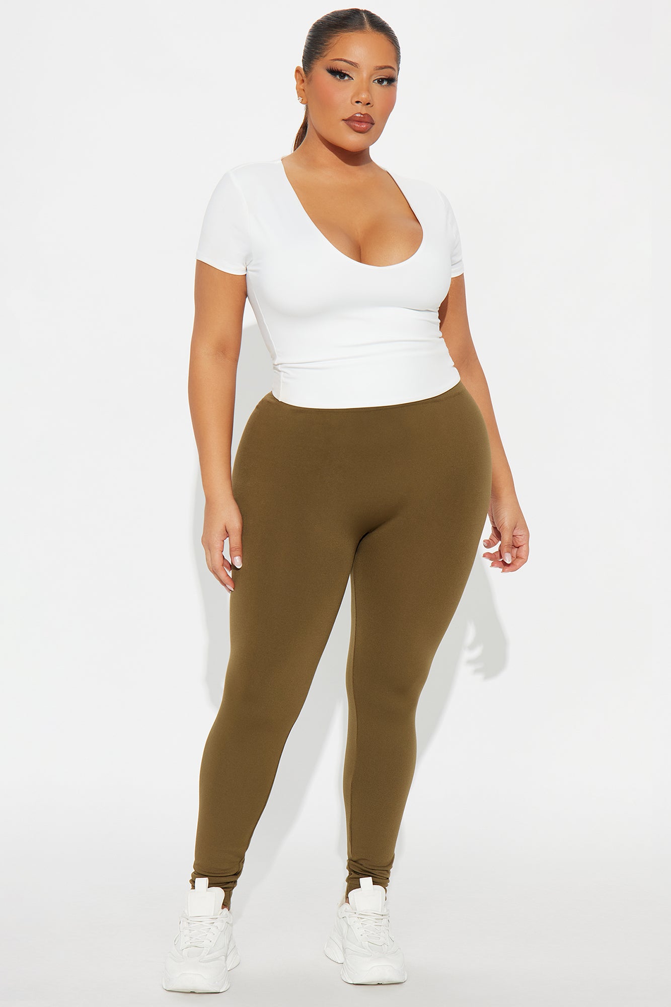 Smooth It Out High Rise Legging - Dark Olive
