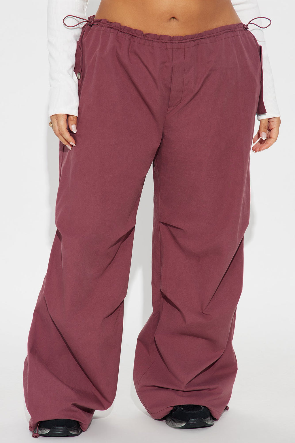 Street Smart Parachute Jogger - Wine