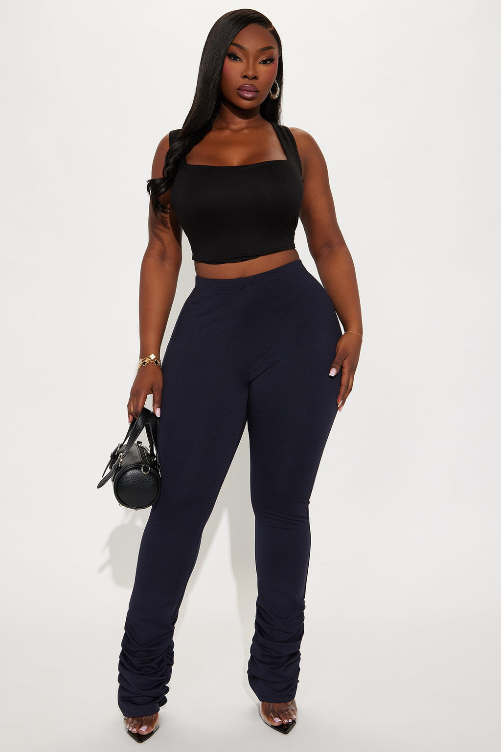 Love Galore Stacked Legging - Midnight Blue 