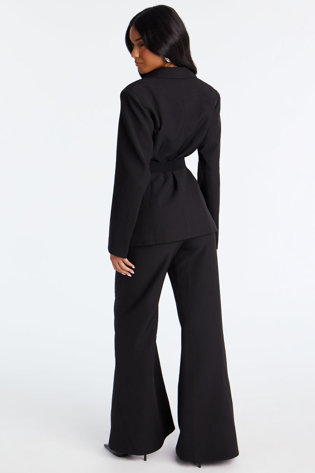 Power Boss Babe Blazer Pant Set - Black