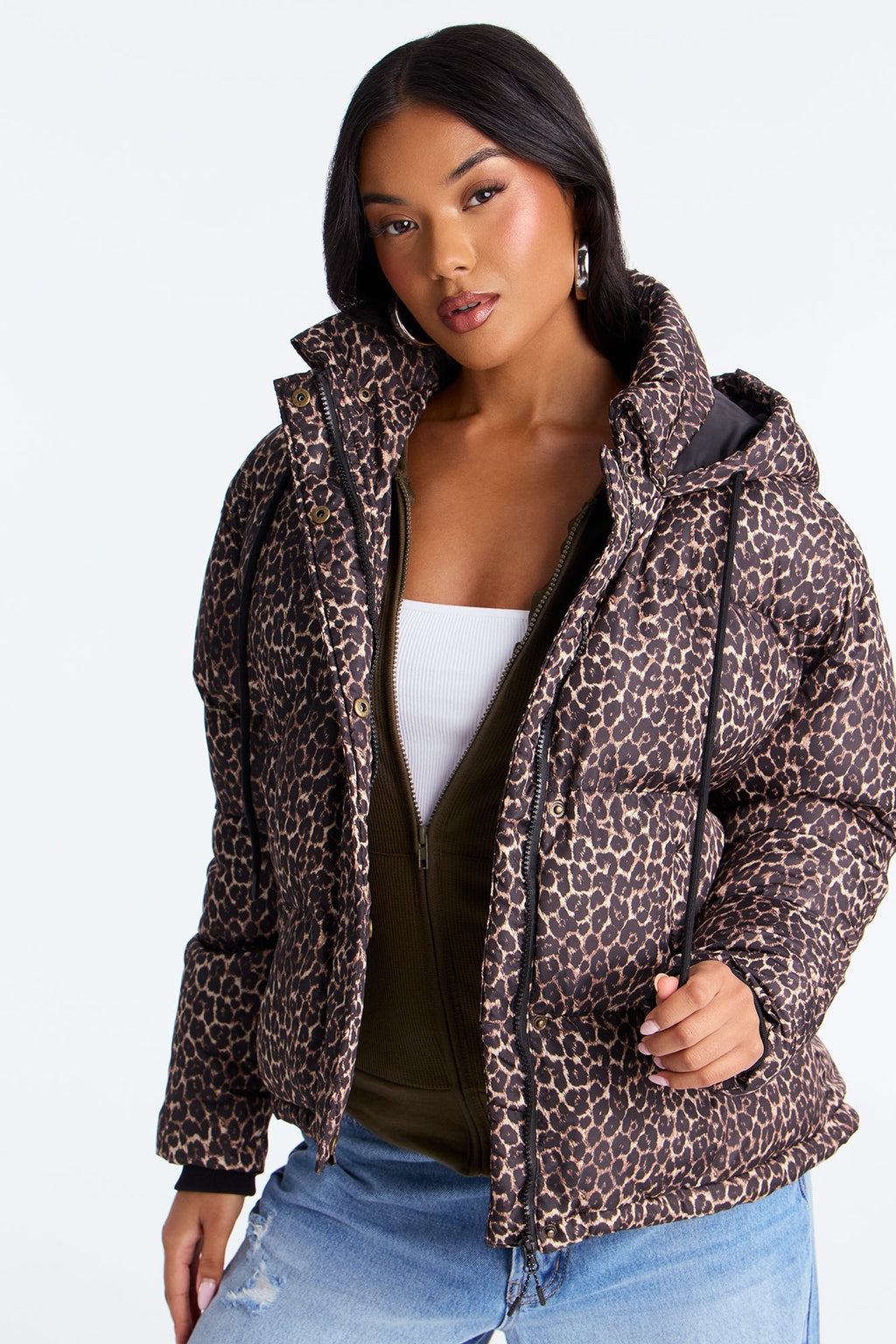 Ski Views Leopard Puffer Jacket - Leopard