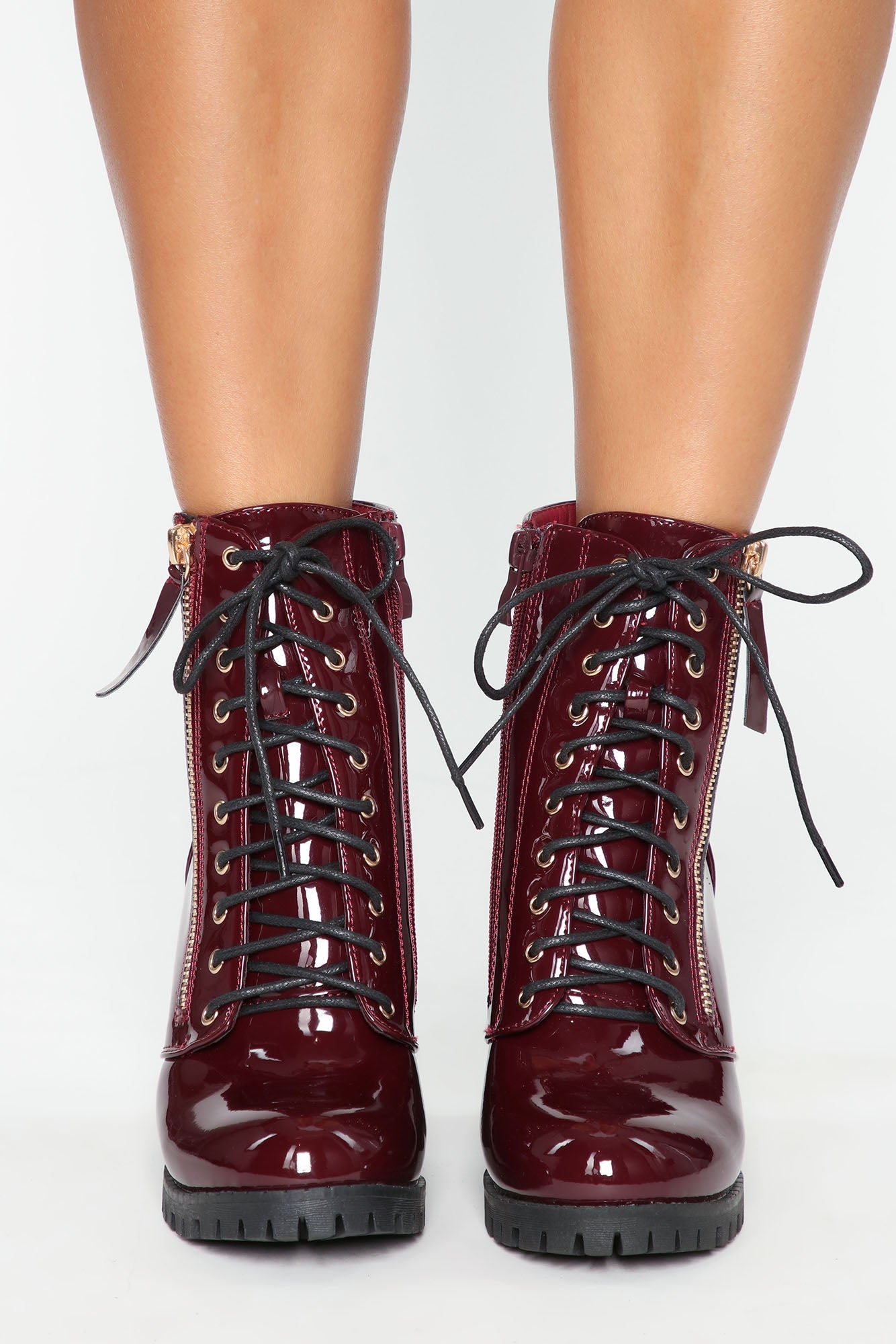 Wait A Bit Longer Booties - Burgundy