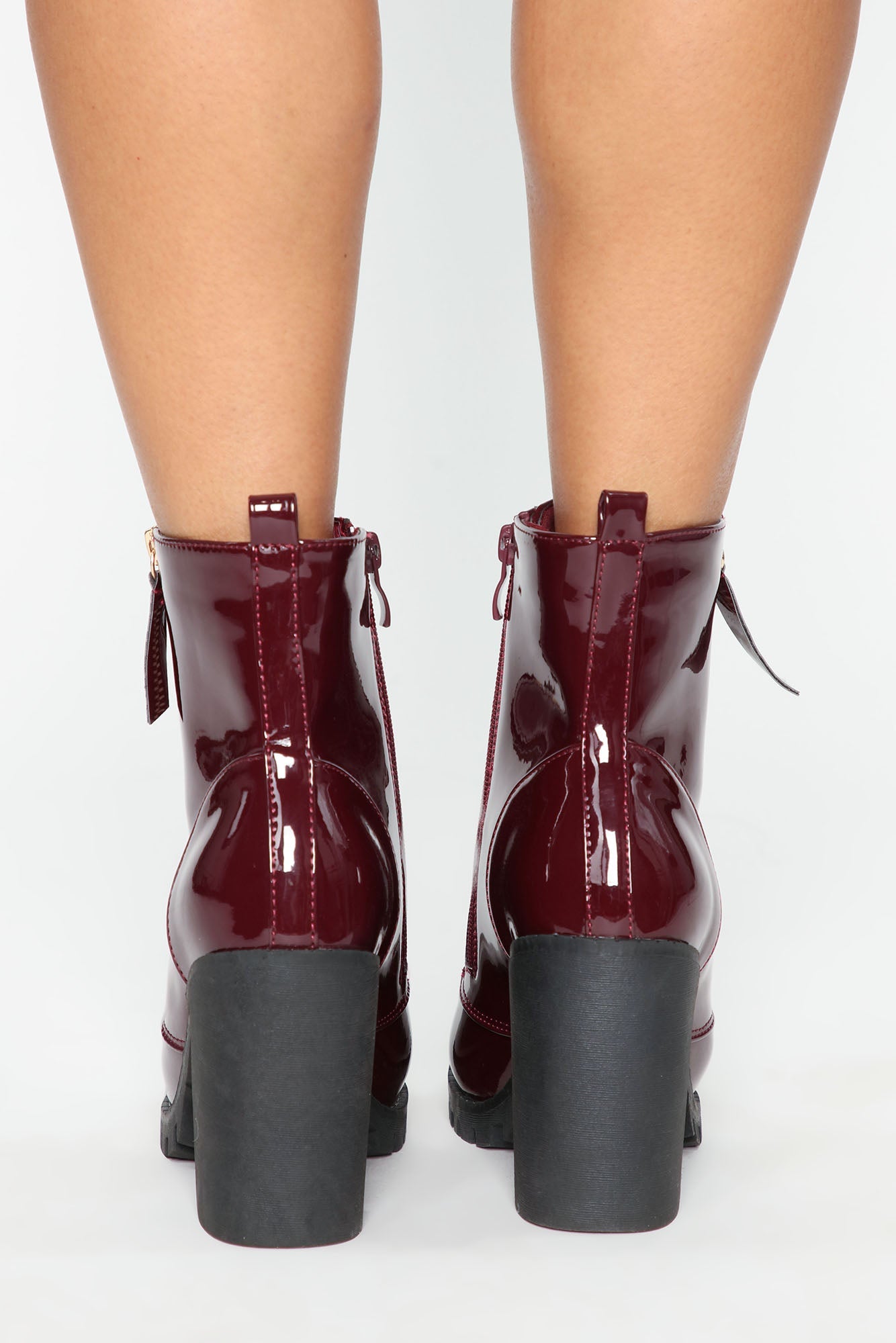 Wait A Bit Longer Booties - Burgundy