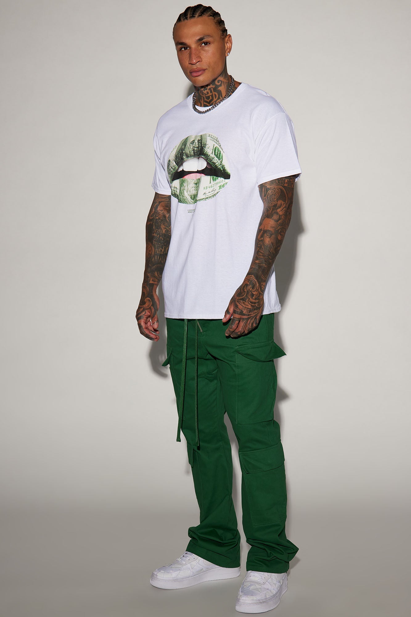 Alisos Twill Slim Flare Cargo Pants - Hunter