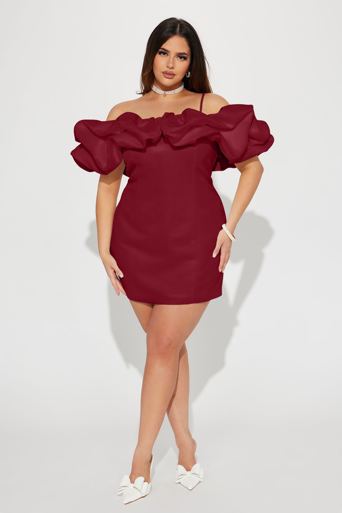 Lola Mini Dress - Wine