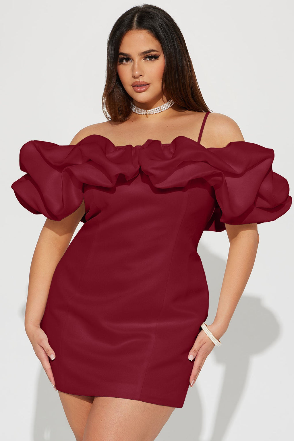 Lola Mini Dress - Wine