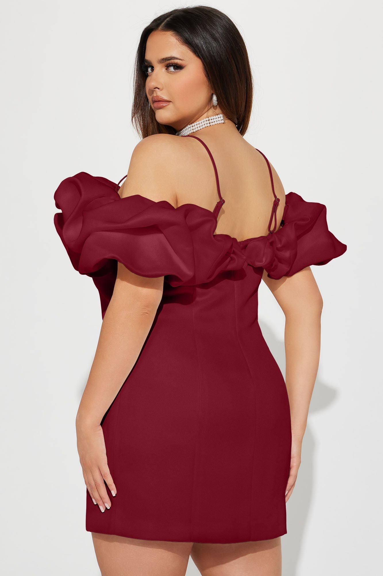Lola Mini Dress - Wine