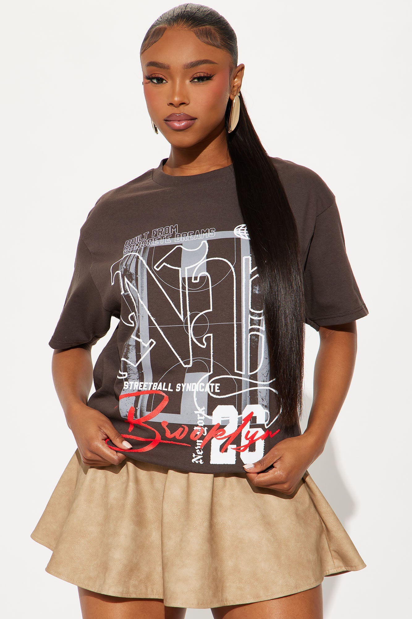 NYC 26 Tee - Brown