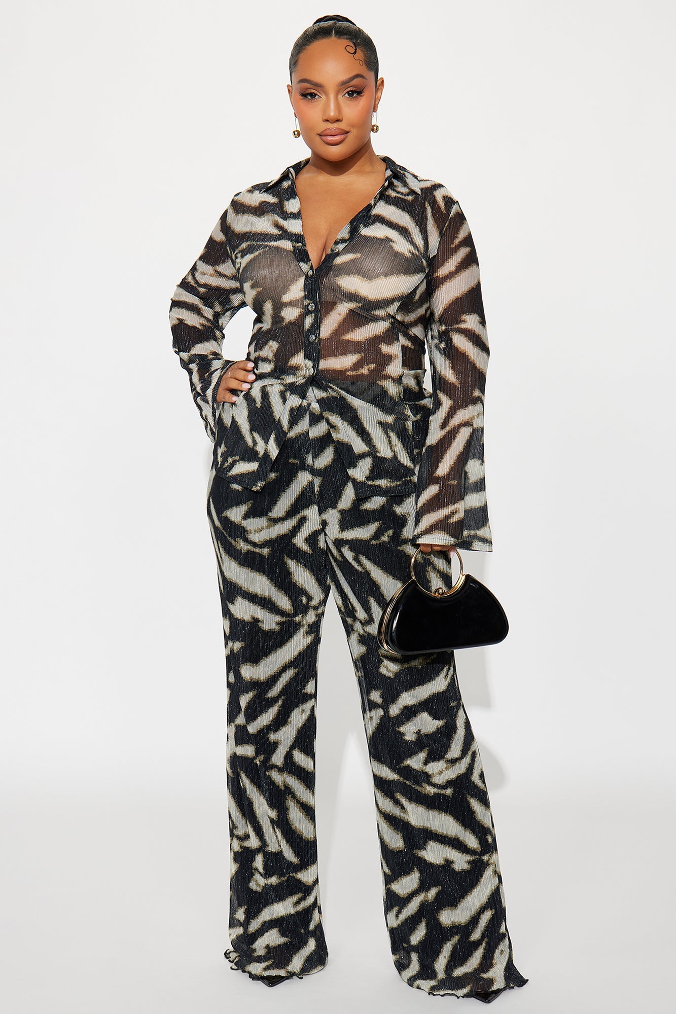 Noelle Pant Set - Black/combo