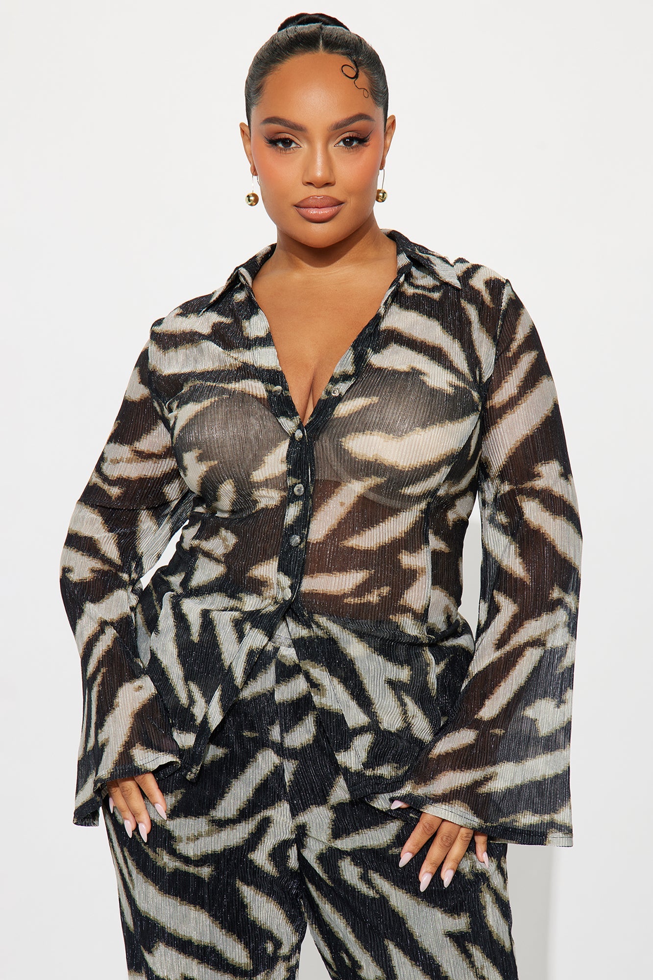 Noelle Pant Set - Black/combo