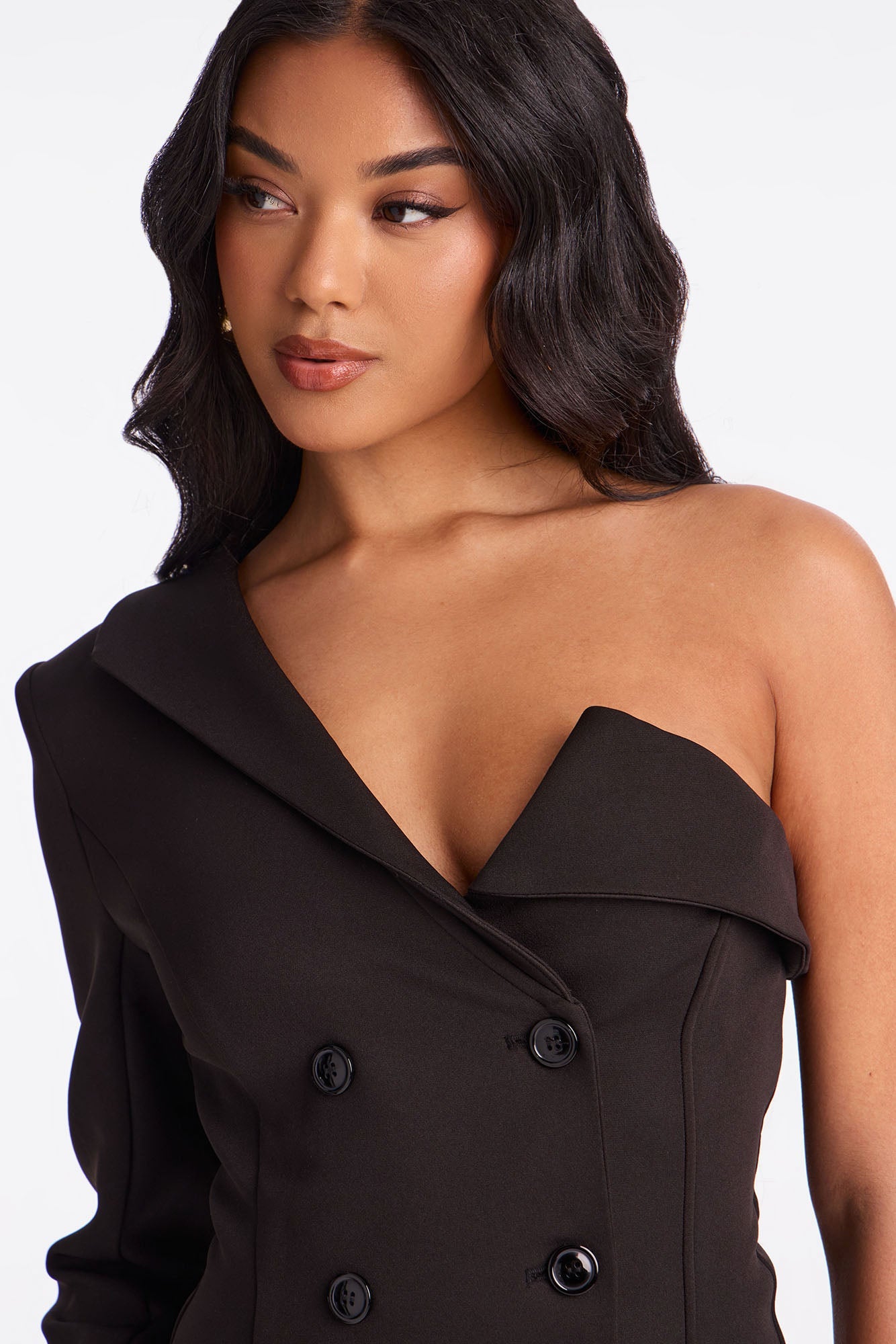 Lawyer Up Babe Mini Dress - Black