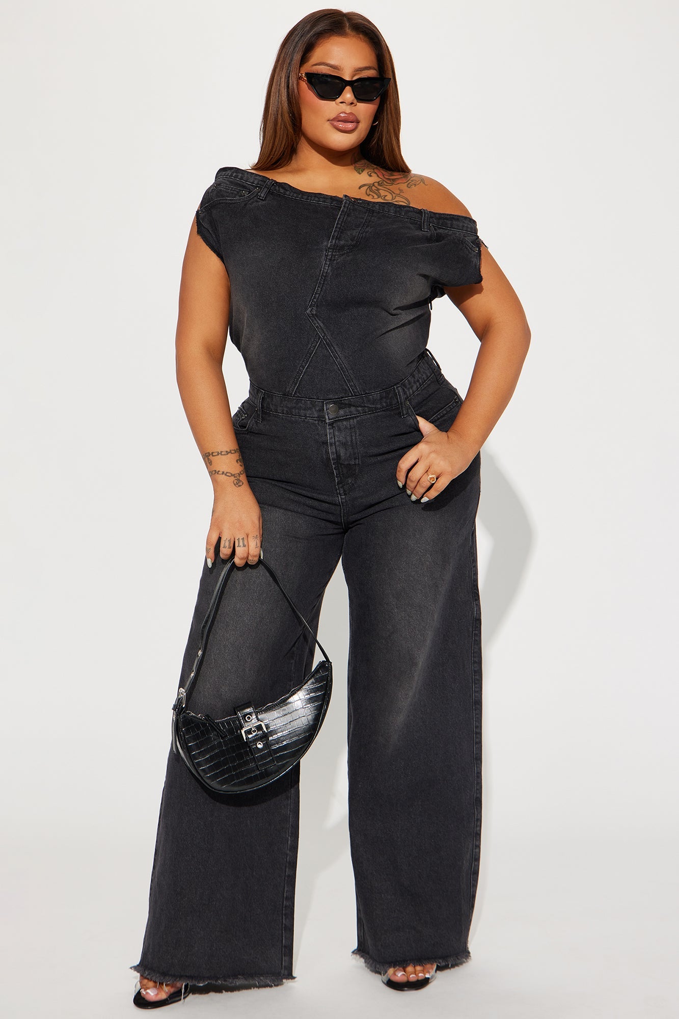 Dakota Denim Jumpsuit - Black