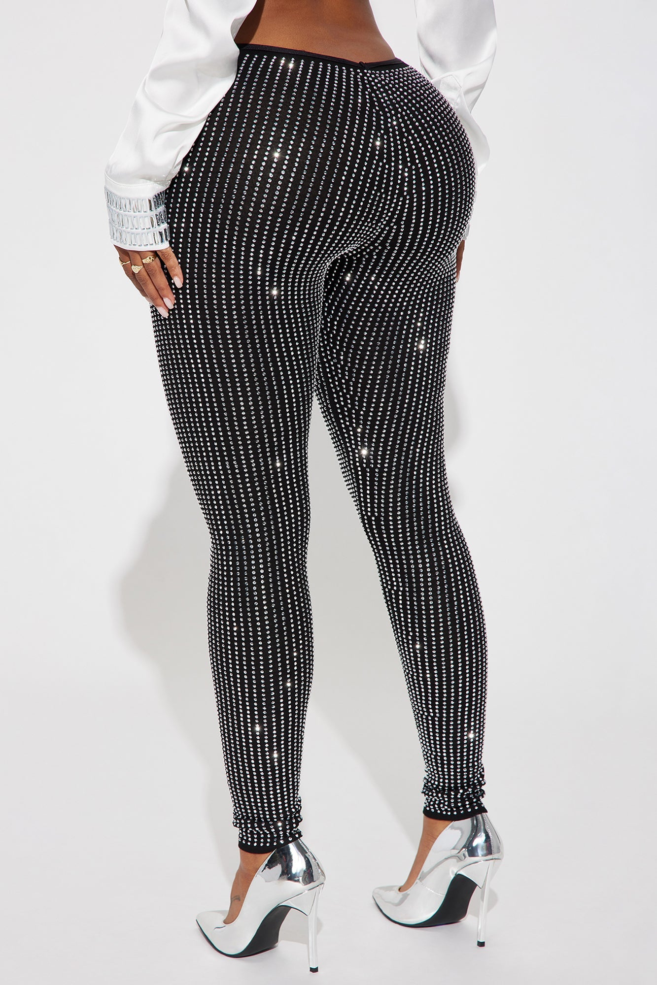 Luxurious Taste Embellished Legging - Black