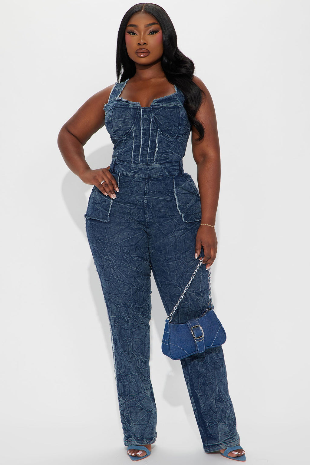 Trust Issues Denim Jumpsuit - Dark Wash