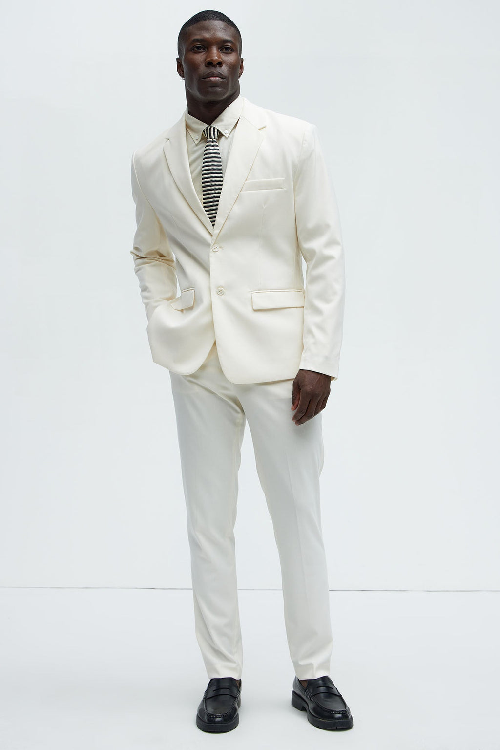 The Modern Stretch Suit Jacket - Off White