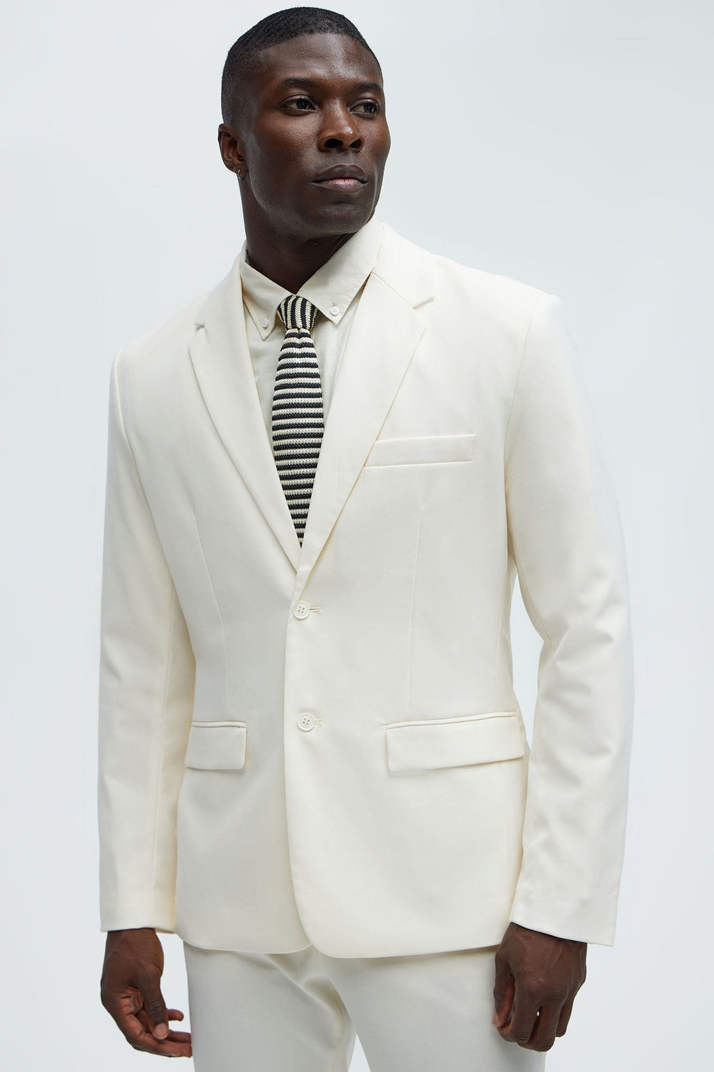 The Modern Stretch Suit Jacket - Off White