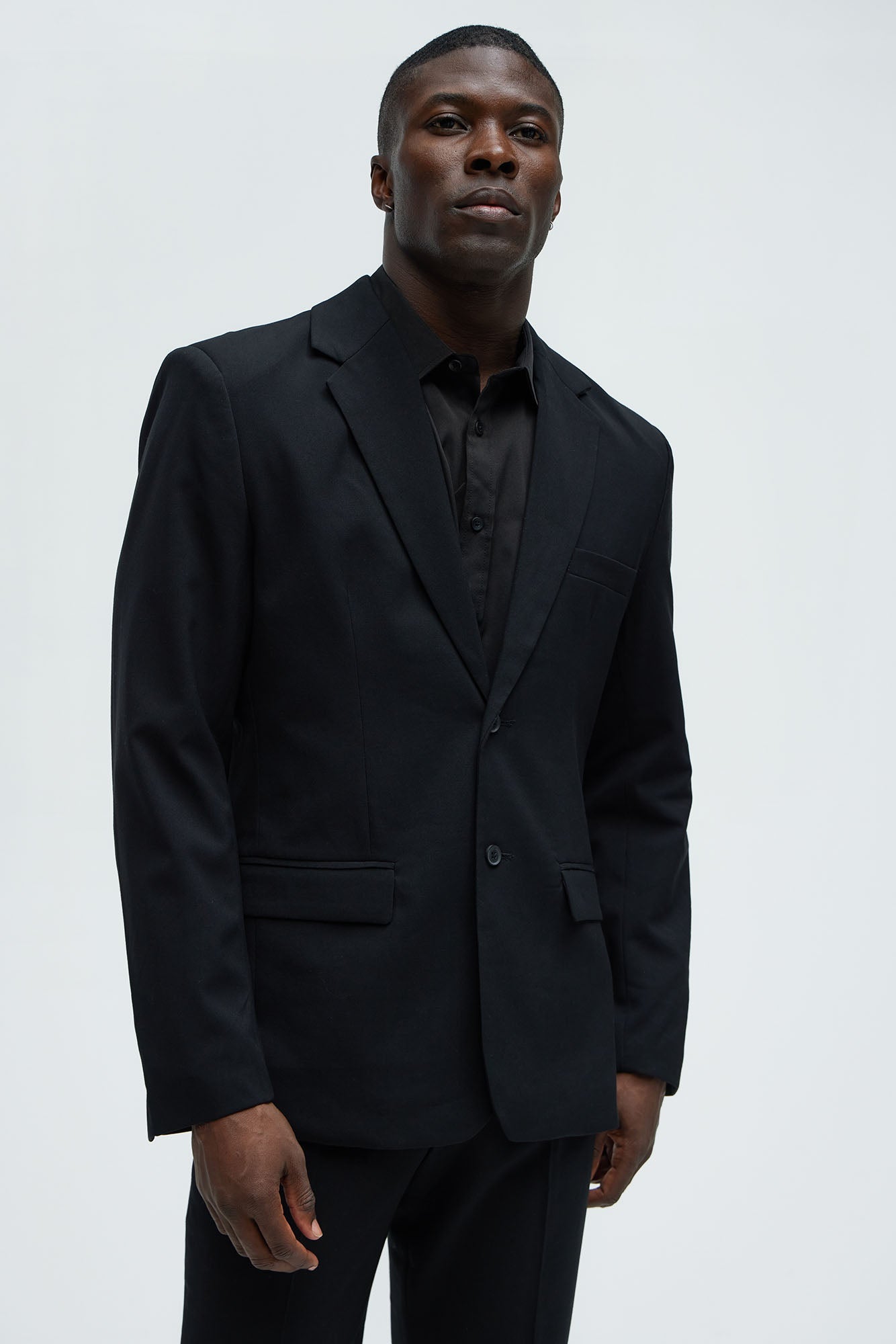 The Modern Stretch Suit Jacket - Black