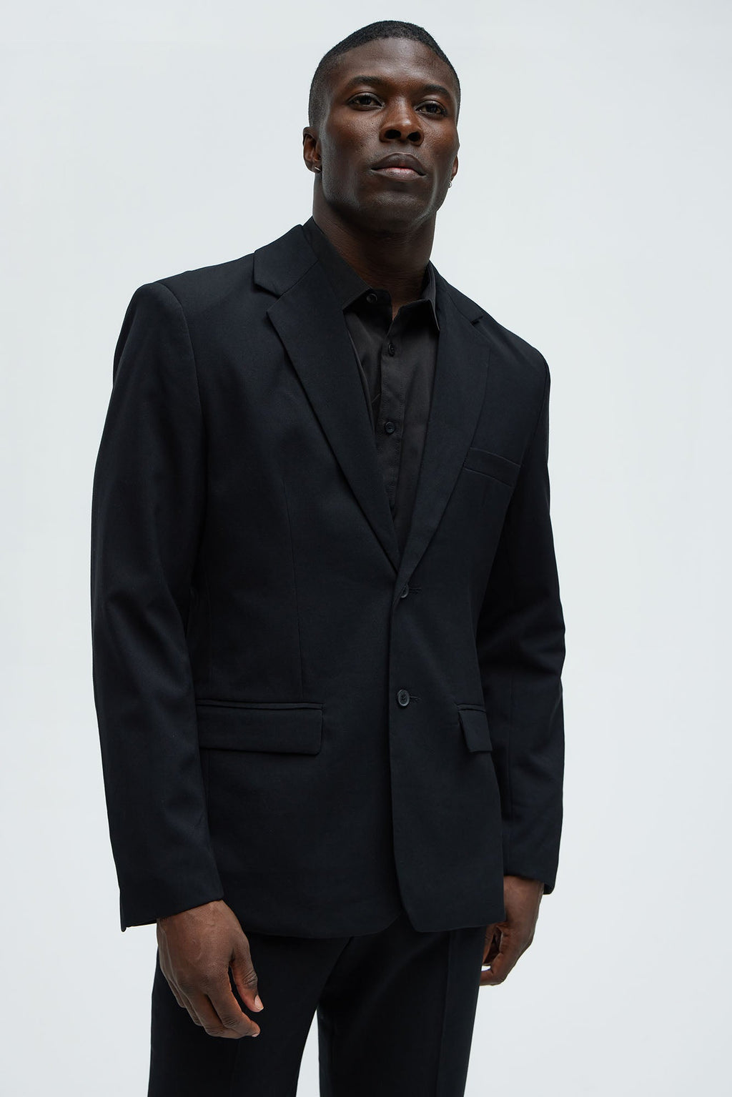 The Modern Stretch Suit Jacket - Black