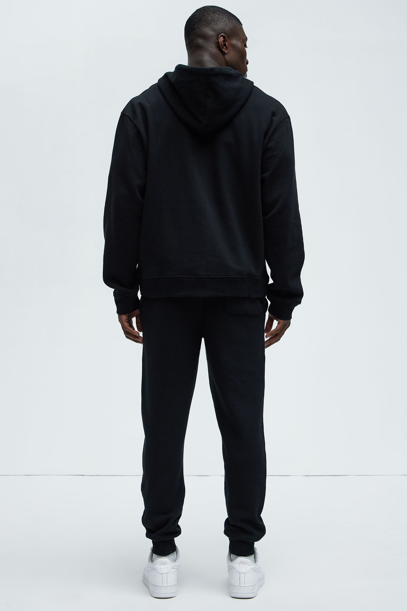 Tyson Zip Up Hoodie - Black