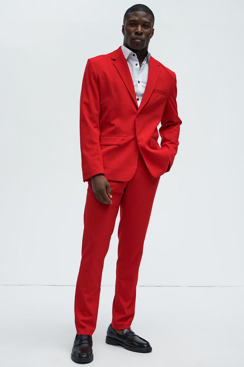 The Modern Stretch Suit Jacket - Red