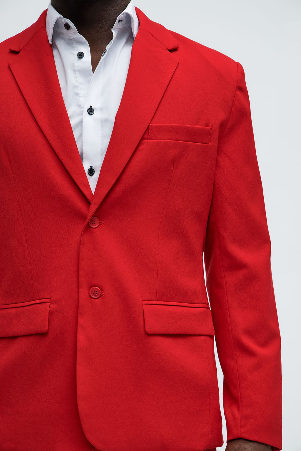The Modern Stretch Suit Jacket - Red