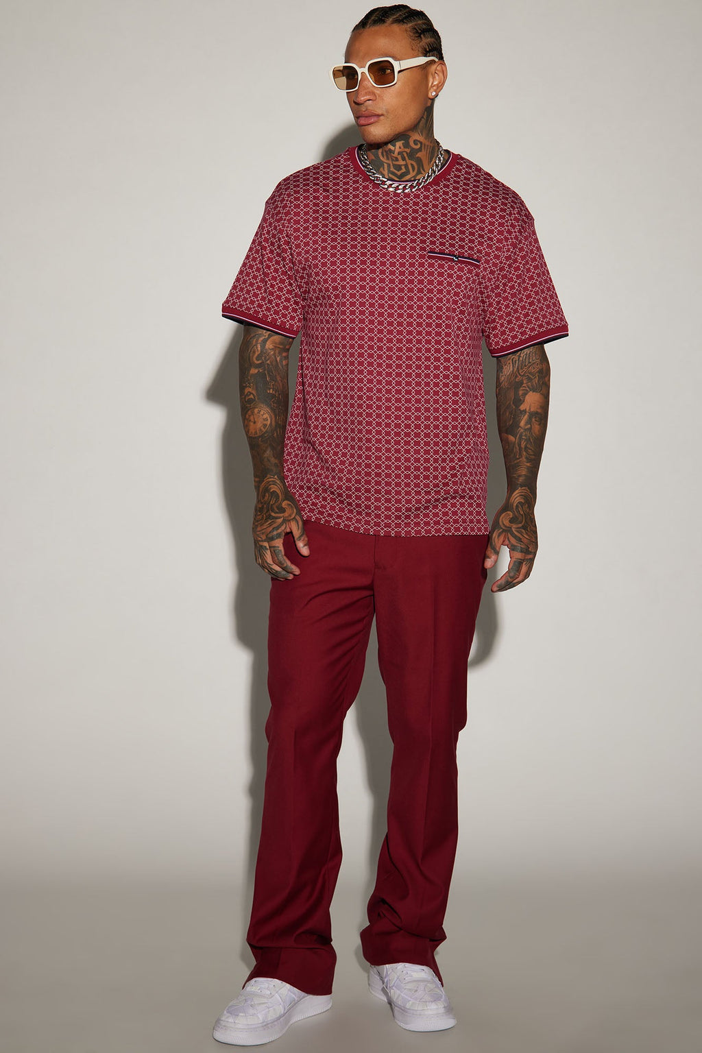 Grindin Short Sleeve Tee - Burgundy