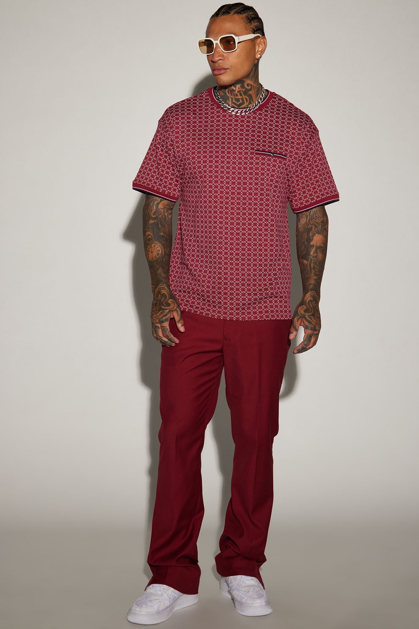Grindin Short Sleeve Tee - Burgundy