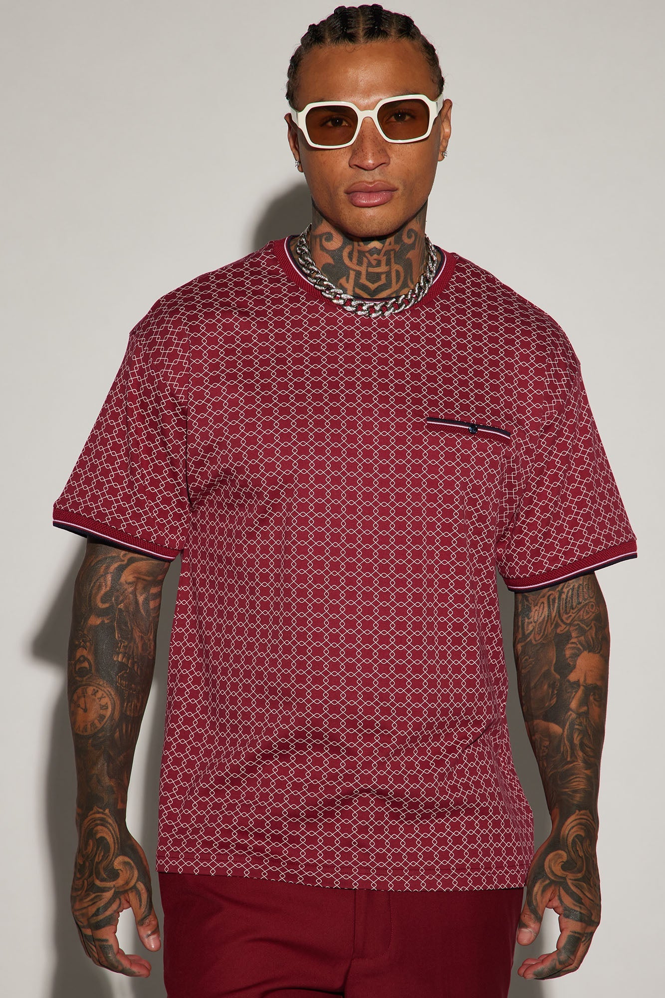 Grindin Short Sleeve Tee - Burgundy