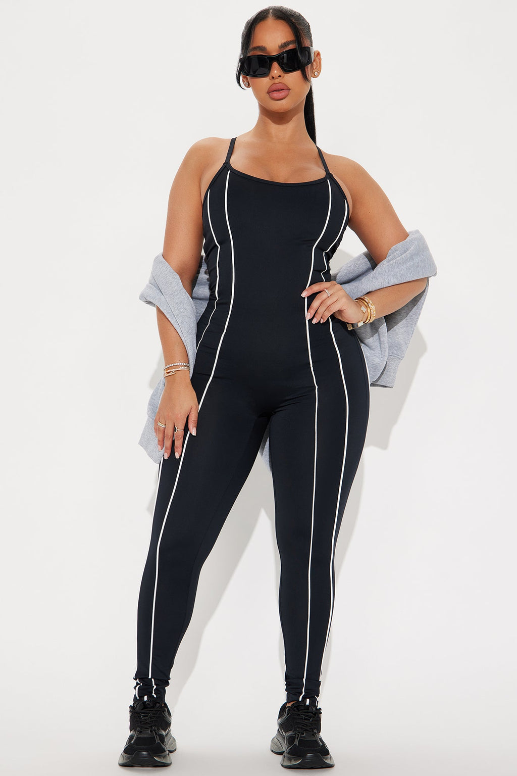 Next Spin Elevate Active Jumpsuit - Black
