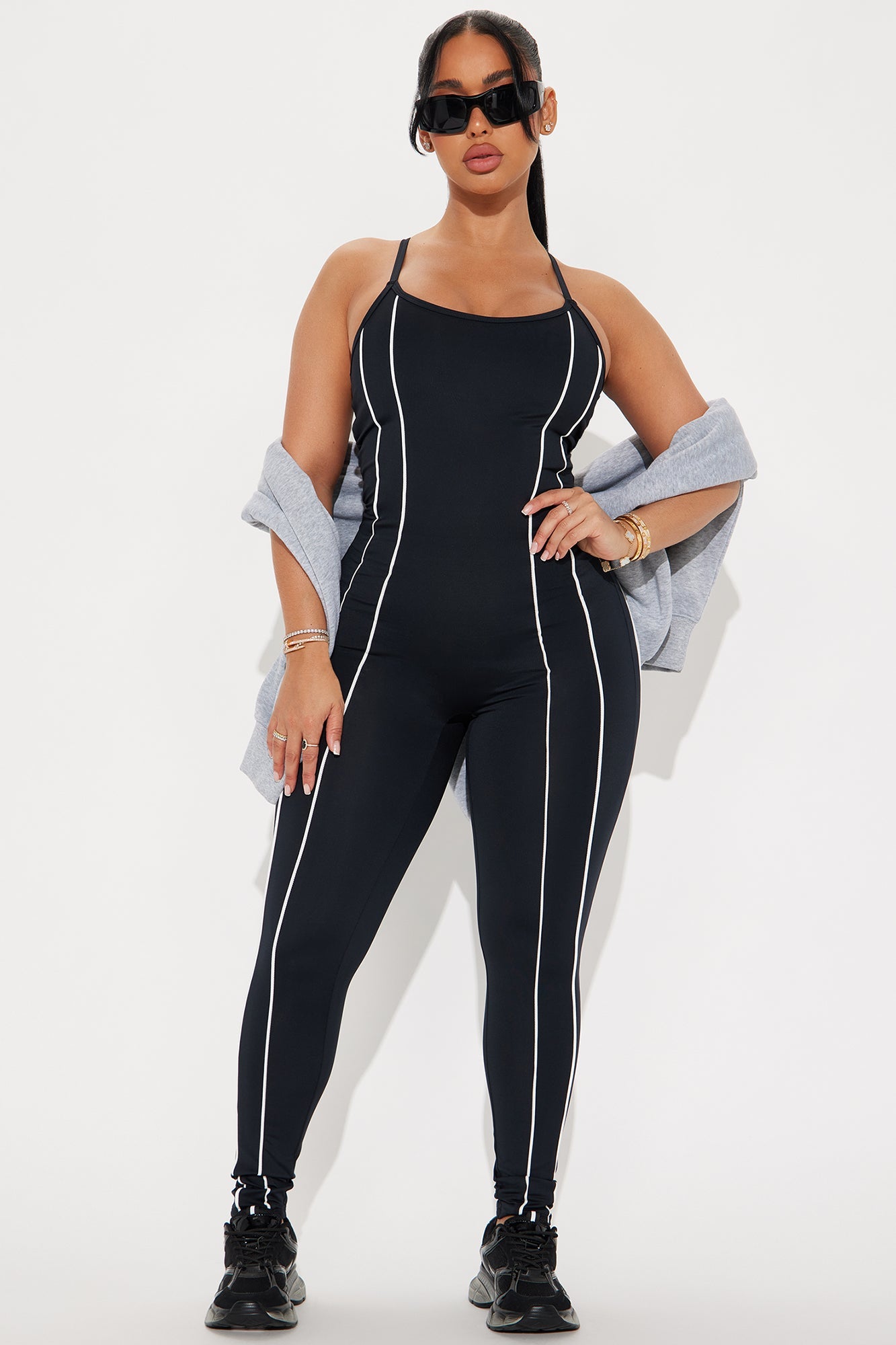 Next Spin Elevate Active Jumpsuit - Black