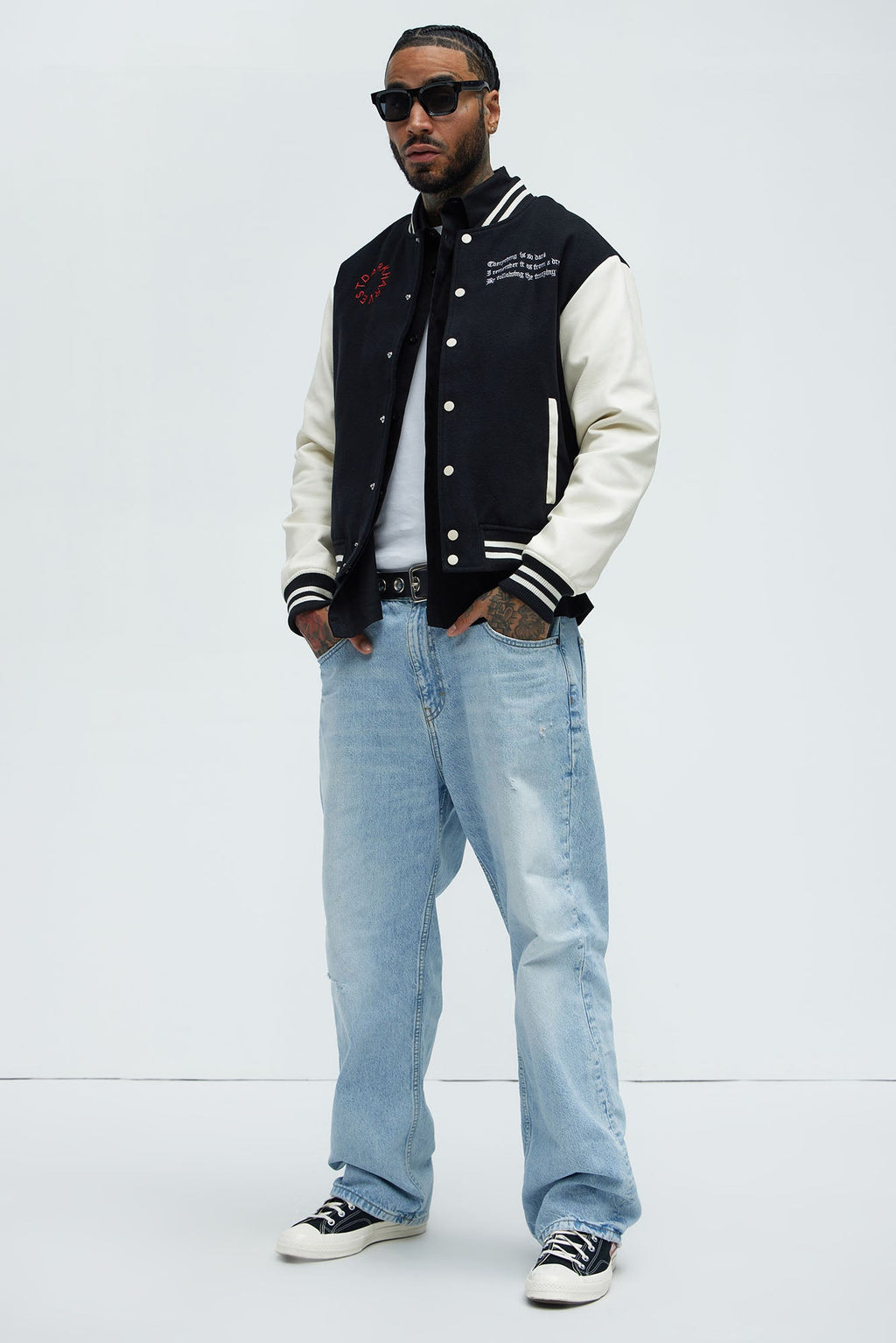 Dark Harvest Varsity Jacket - Black