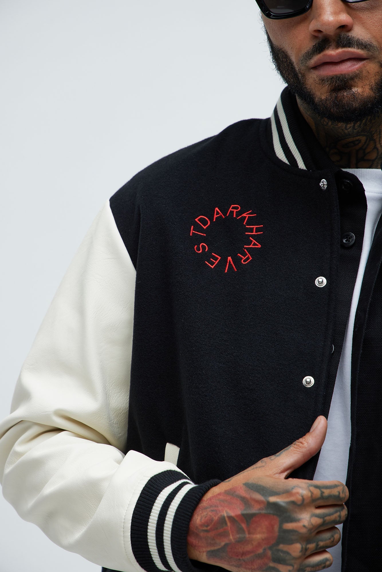 Dark Harvest Varsity Jacket - Black