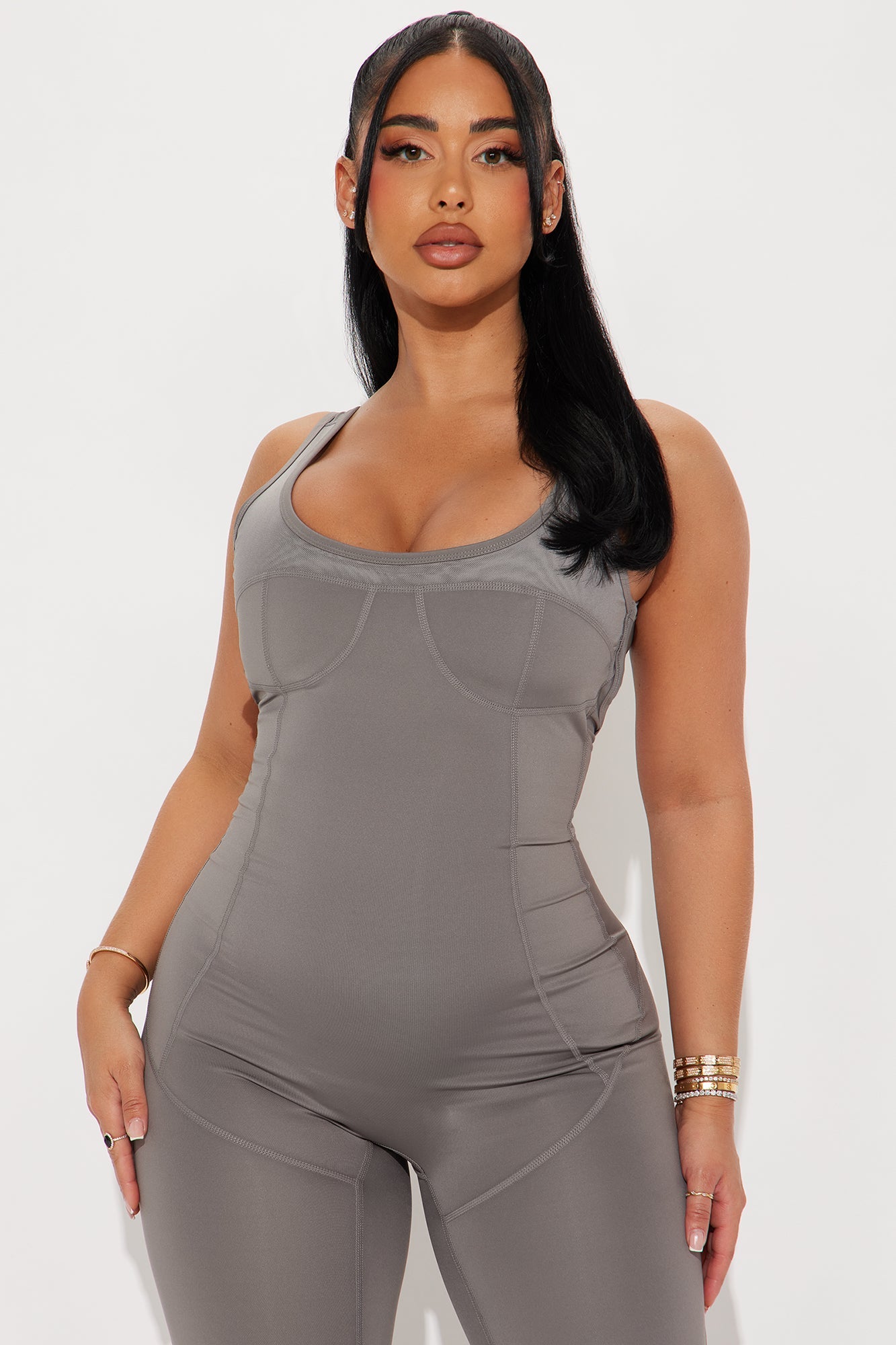 Repeat The Cycle Elevate Active Jumpsuit - Charcoal