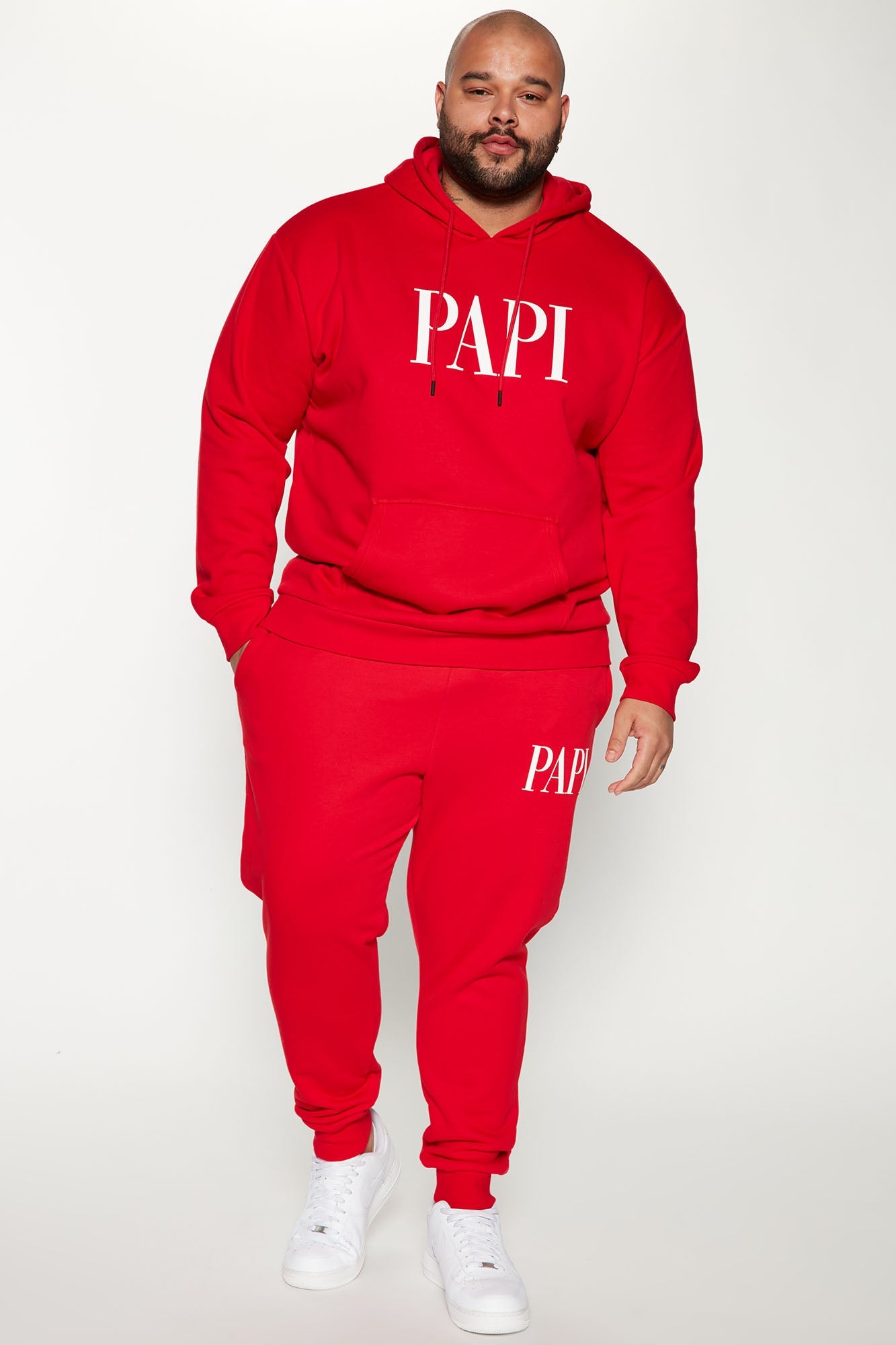 Family Goals Papi Hoodie - Red
