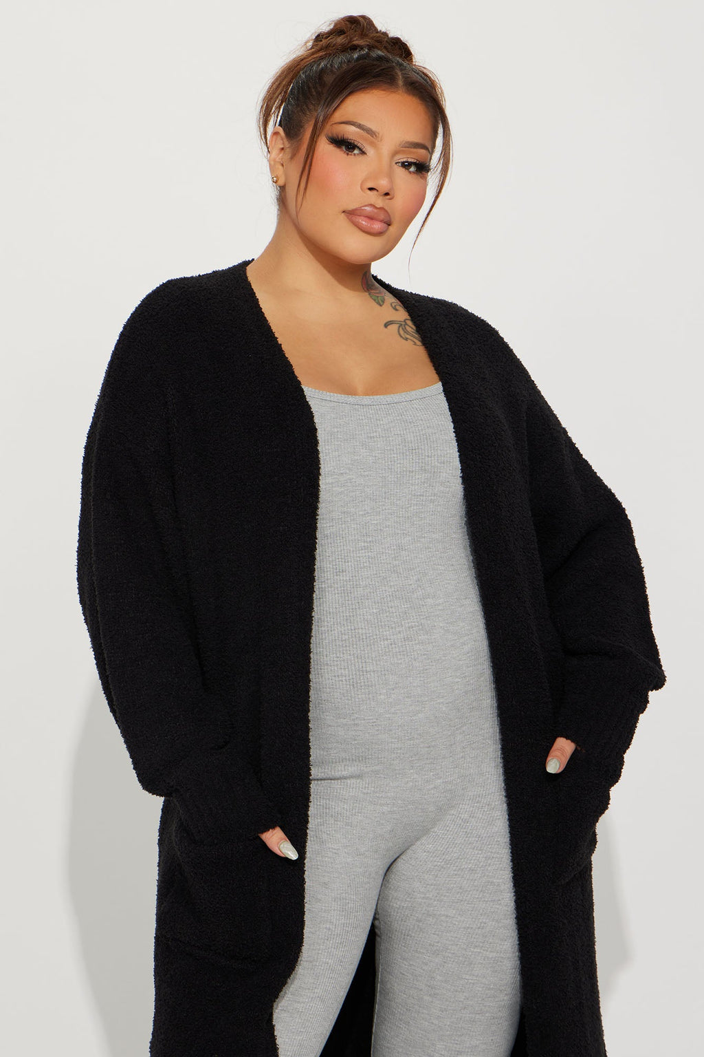 Living In It Cardigan - Black