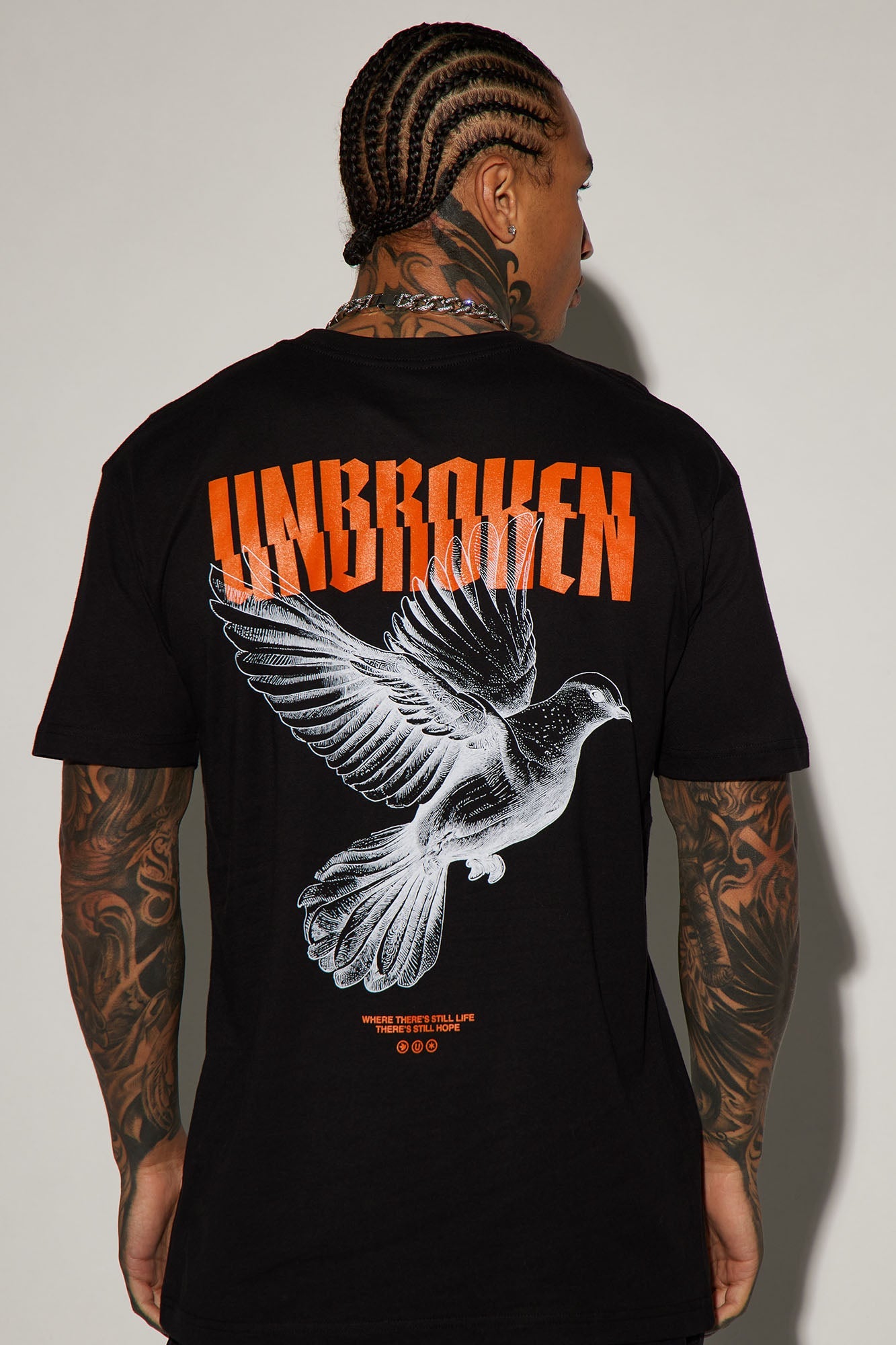 Unbroken And Free Short Sleeve Tee - Black