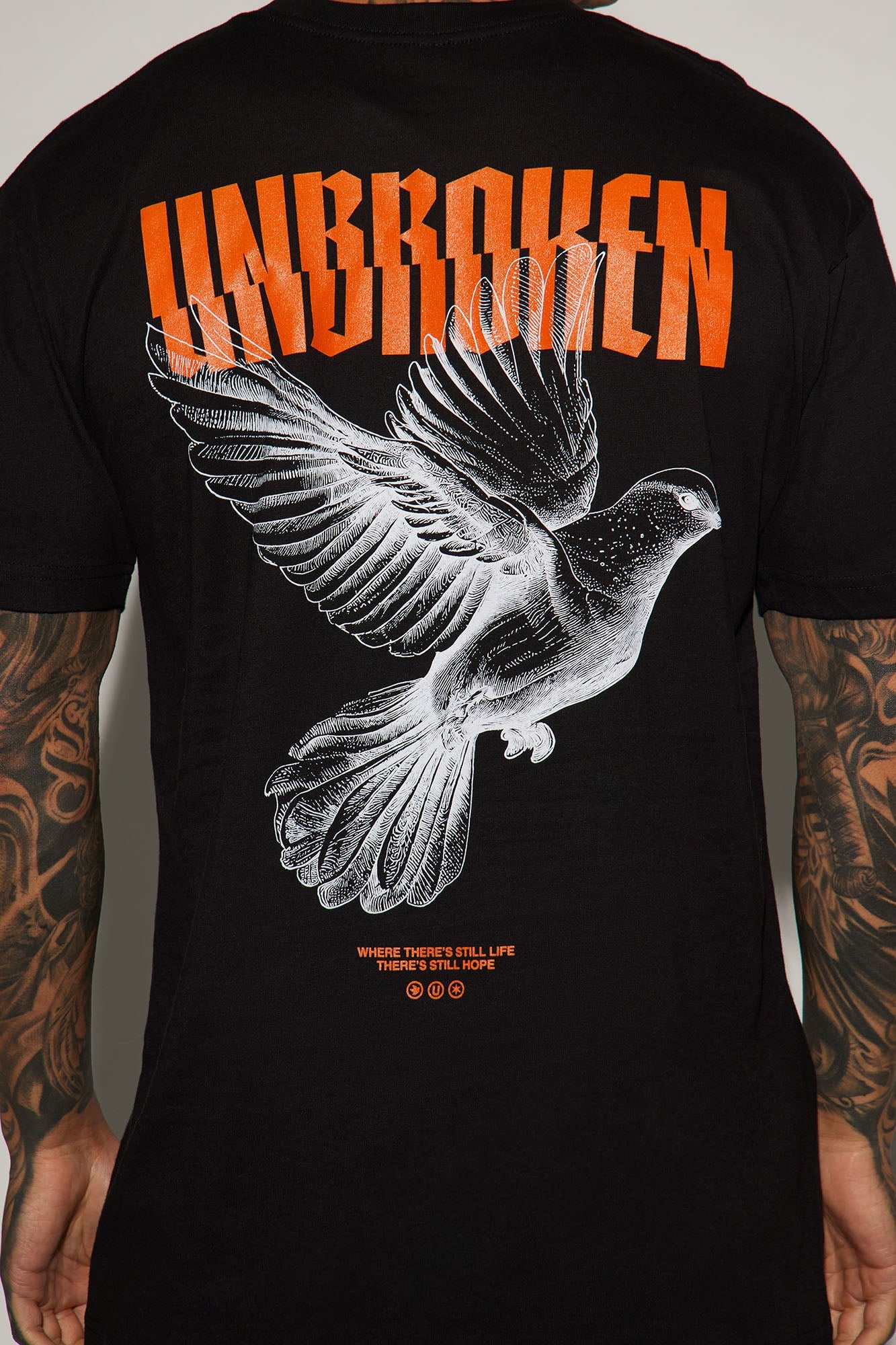 Unbroken And Free Short Sleeve Tee - Black