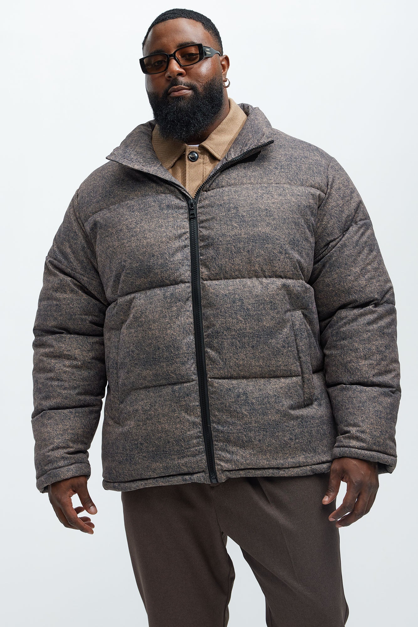 Rowdy Puffer Jacket - Blue/combo