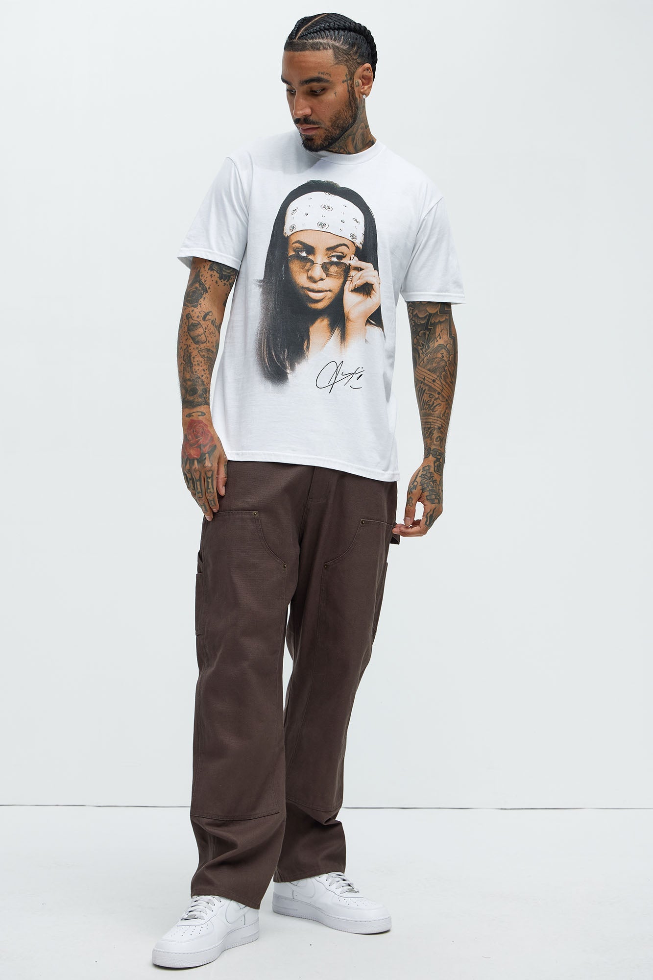 Aaliyah Are You That Somebody Short Sleeve Tee - White