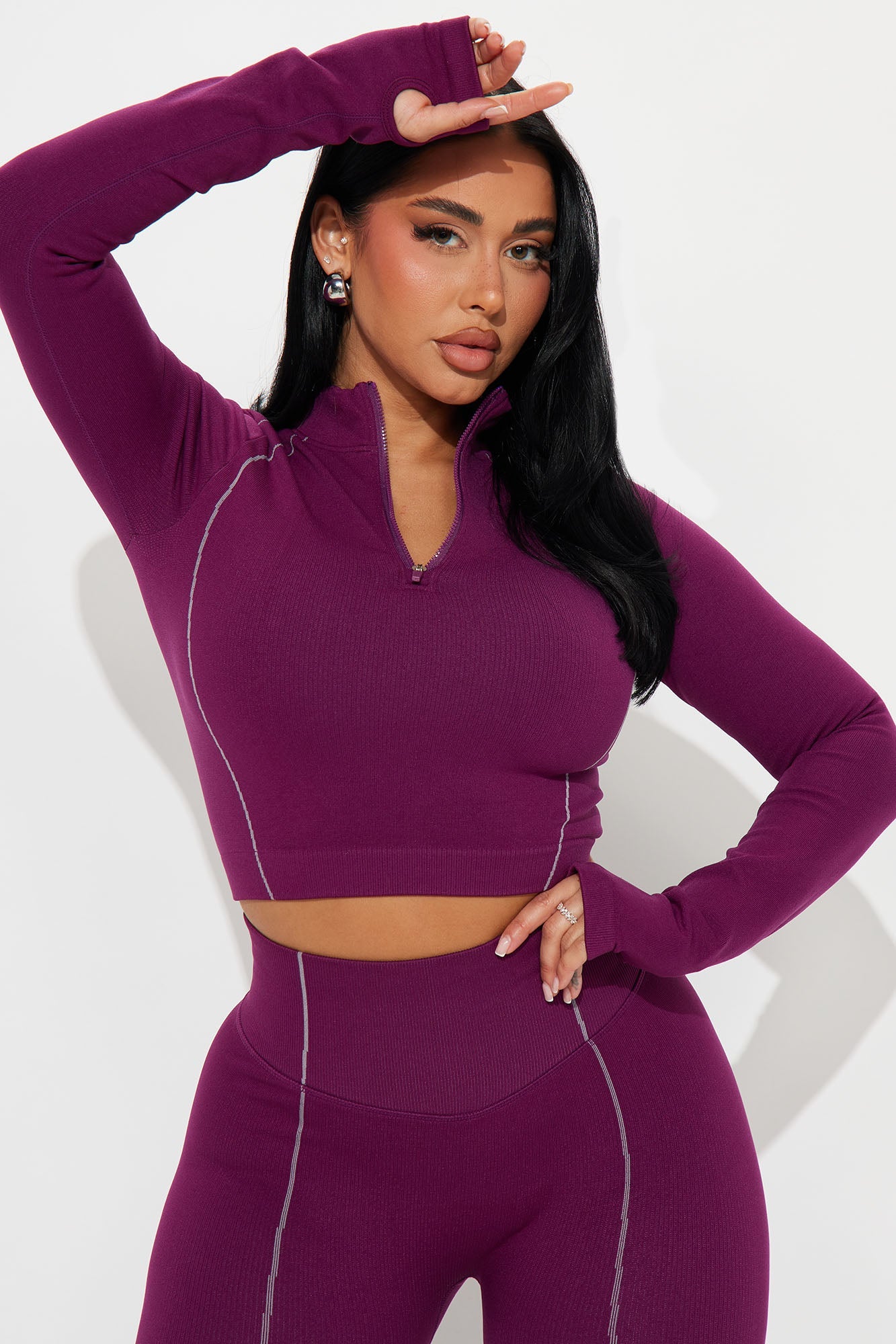 Clean Lines Active Set - Plum