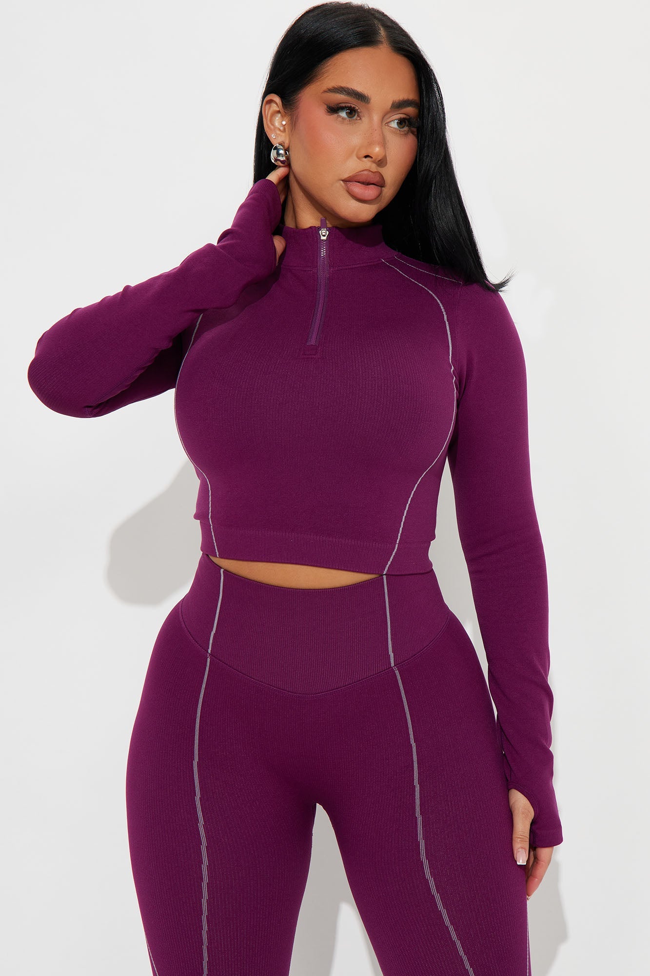 Clean Lines Active Set - Plum