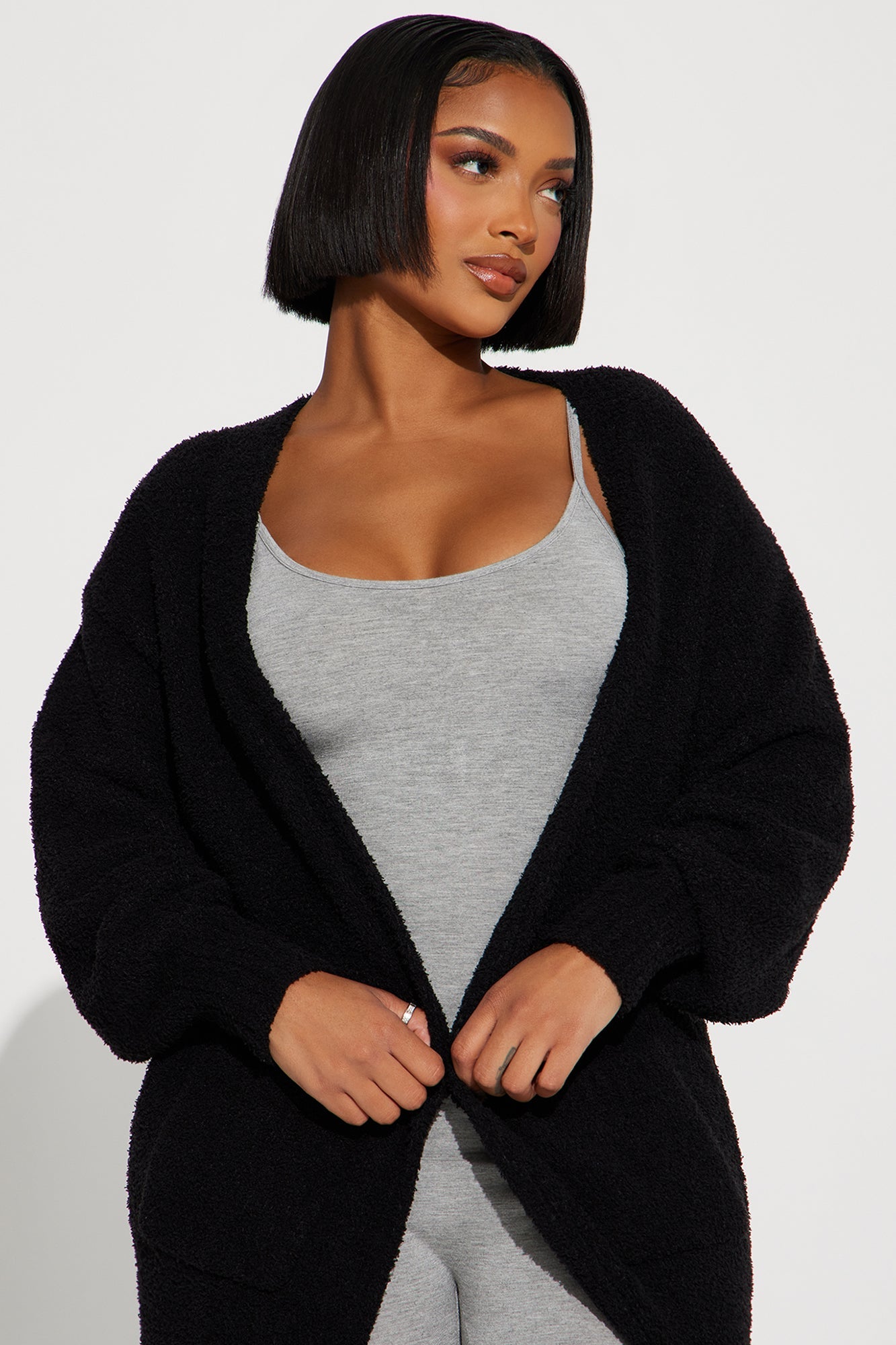 Living In It Cardigan - Black