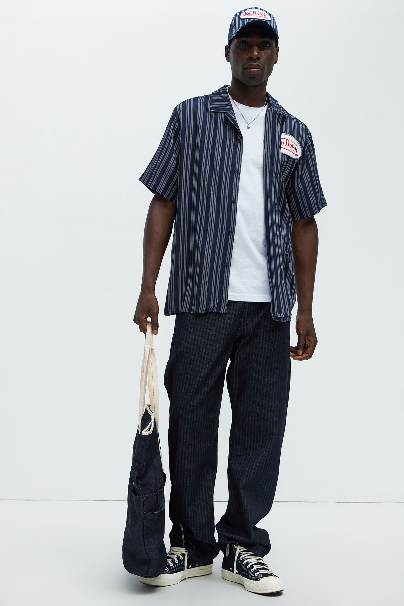 Von Dutch Patch Shirt - Blue/combo