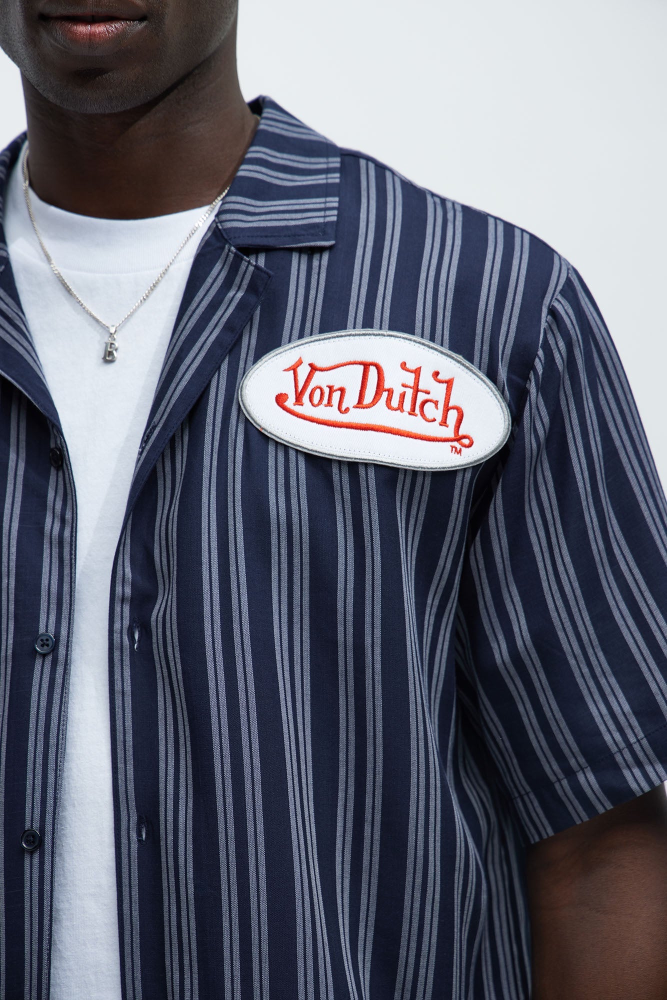 Von Dutch Patch Shirt - Blue/combo