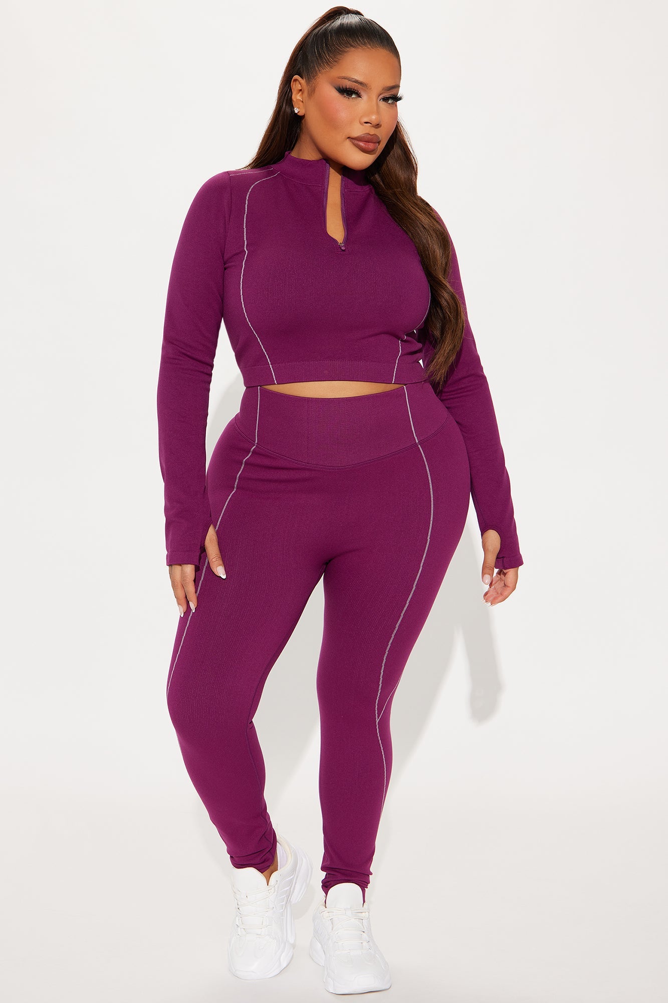 Clean Lines Active Set - Plum