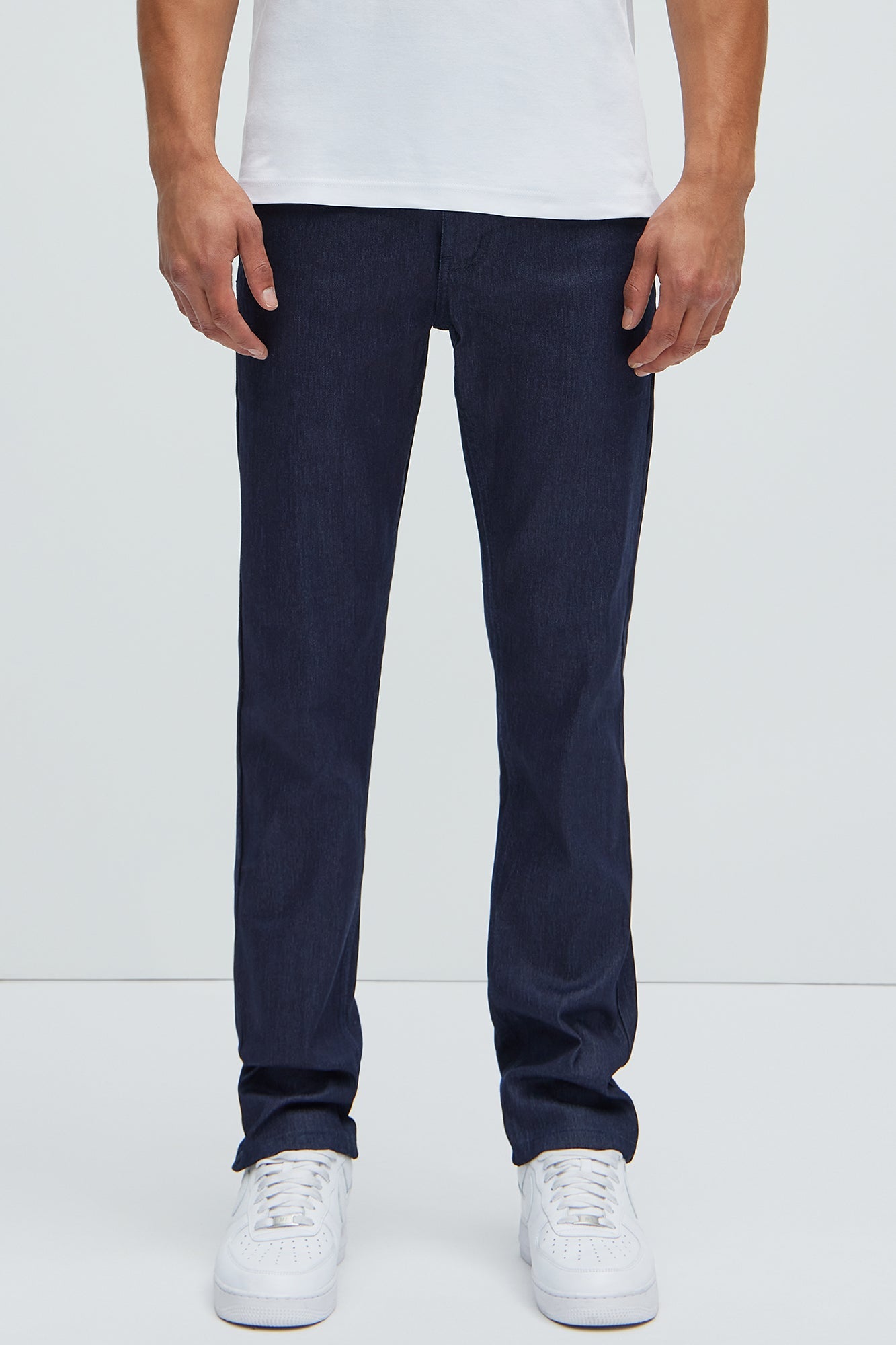 Stretch Raw Denim Skinny Jeans - Indigo