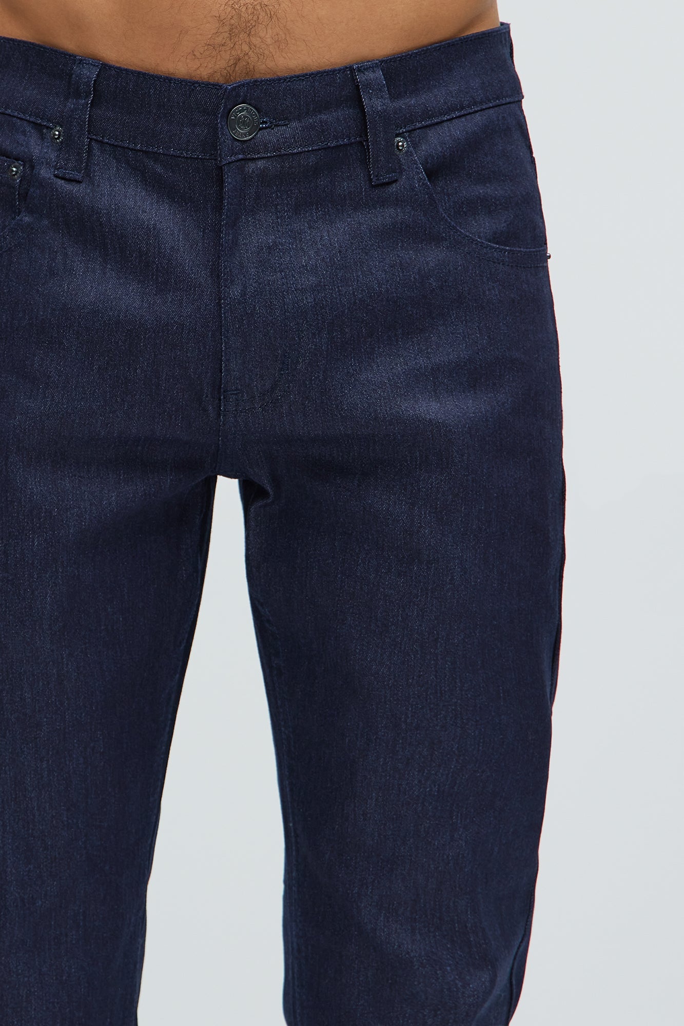 Stretch Raw Denim Skinny Jeans - Indigo