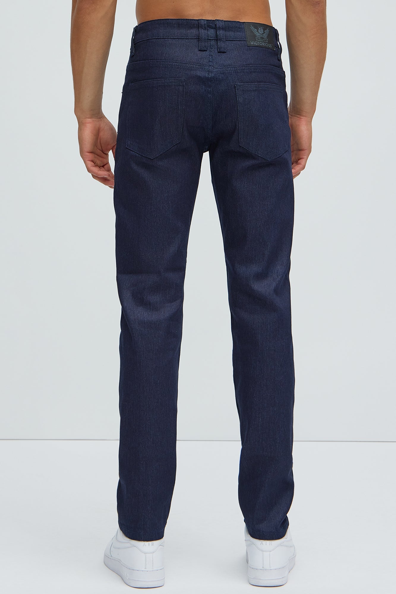 Stretch Raw Denim Skinny Jeans - Indigo