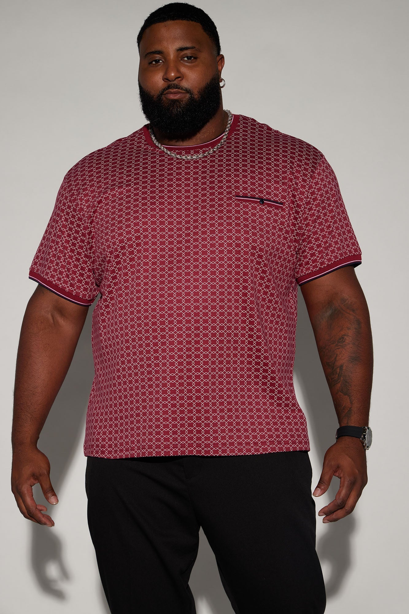 Grindin Short Sleeve Tee - Burgundy