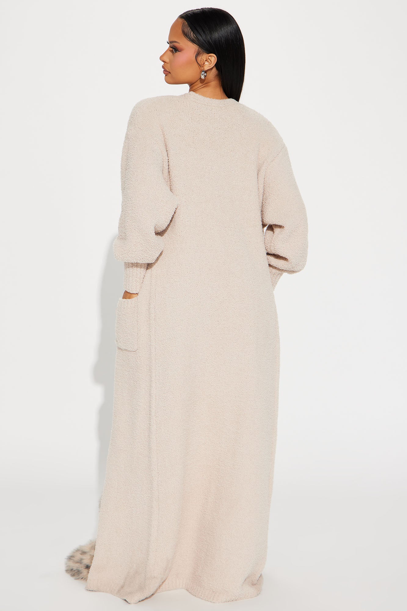 Living In It Cardigan - Taupe